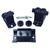 2x Enhance Your Jeep Wrangler YJ Performance with Crown Automotive Black Steel Motor and Trans Mount Set