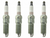 4x Dependable Champion OEM Copper Plus Spark Plug | Nickel Copper Alloy | Tapered Seat