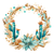 Western Christmas Wreath Vinyl Car Decal Sticker – Waterproof & UV-Resistant 3.4133333333333336"