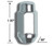 20x Acorn Bulge Extra Long Lug Nut 1/2x20 | Chrome Plated Steel | Pack Of 4