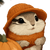 Squirrel In Autumn Vinyl Car Decal Sticker – Waterproof & UV-Resistant 6.826666666666667"