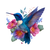 Hummingbird With Flowers Vinyl Car Decal Sticker – Waterproof & UV-Resistant 3.4133333333333336"
