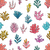 Colorful Coral Pattern Vinyl Car Decal Sticker – Waterproof & UV-Resistant 3.4133333333333336"