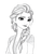 Princess Elsa Coloring Vinyl Car Decal Sticker – Waterproof & UV-Resistant 4.16"
