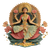 Goddess Lakshmi Illustration V3 Vinyl Car Decal Sticker – Waterproof & UV-Resistant 3.4133333333333336"