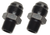 2x Premium -8 AN To 1/2 Inch NPT Adapter | Black Anodized Aluminum | Easy Installation