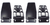 2x Crown Automotive Rear Window Hinge | Jeep Wrangler TJ | OEM Replacement, Painted Black, Quality Steel