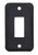 Matte Black Switch Plate Cover | Single Opening | Basic Face Plate