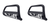 2x Enhance Your Toyota RAV4 | 2-1/2 Inch Black Bull Bar with Skid Plate - Bolt On Mounting