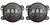 2x Enhance Visibility with J.W. Speaker 6145 J2 Series LED Fog Lights for Jeep Wrangler JK 2014-2018 | Set of 2