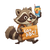 Raccoon With Sign Vinyl Car Decal Sticker – Waterproof & UV-Resistant 3.4133333333333336"