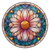 Vibrant Daisy Flower Vinyl Car Decal Sticker – Waterproof & UV-Resistant 6.826666666666667"