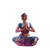 Cosmic Bharatanatyam Dancer Vinyl Car Decal Sticker – Waterproof & UV-Resistant 6.826666666666667"