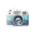 Retro Camera Illustration Vinyl Car Decal Sticker – Waterproof & UV-Resistant 3.4133333333333336"