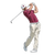 Male Golfer Swinging Vinyl Car Decal Sticker – Waterproof & UV-Resistant 3.4133333333333336"