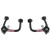 2x High Weld Strength Tubular Control Arm Set Of 2 | Ford Bronco | Black Steel