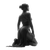 Kneeling Warrior Woman Vinyl Car Decal Sticker – Waterproof & UV-Resistant 3.4133333333333336"