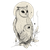 Owl Tattoo Linework Vinyl Car Decal Sticker – Waterproof & UV-Resistant 3.4133333333333336"