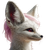 Anthropomorphic Fennec Fox Vinyl Car Decal Sticker – Waterproof & UV-Resistant 3.4133333333333336"