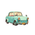 Cute Car Illustration V2 Vinyl Car Decal Sticker – Waterproof & UV-Resistant 6.826666666666667"