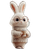 Stylized Bunny Character Vinyl Car Decal Sticker – Waterproof & UV-Resistant 8.213333333333333"