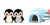 Cute Penguins Igloo Vinyl Car Decal Sticker – Waterproof & UV-Resistant 2.56"