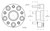 4x Ultimate Performance Wheel Spacer Set for Jeep Grand Cherokee | Wrangler JL | Gladiator JT
