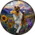 Collie In Wildflowers Vinyl Car Decal Sticker – Waterproof & UV-Resistant 6.826666666666667"