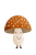 Cute Mushroom Clipart Vinyl Car Decal Sticker – Waterproof & UV-Resistant 8.96"