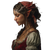 Italian Elven Maiden Vinyl Car Decal Sticker – Waterproof & UV-Resistant 3.4133333333333336"