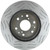 2x Raybestos Street Performance Brake Rotor | S-Groove Tech, OE Match, Black Fusion Coating