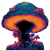 Evil Mushroom Queen Vinyl Car Decal Sticker – Waterproof & UV-Resistant 3.4133333333333336"