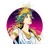 Cyberpunk Aurora Goddess Vinyl Car Decal Sticker – Waterproof & UV-Resistant 3.4133333333333336"