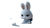 Anthropomorphic Rabbit Designer Vinyl Car Decal Sticker – Waterproof & UV-Resistant 2.72"