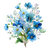 Wildflower Posy Bouquet Vinyl Car Decal Sticker – Waterproof & UV-Resistant 3.4133333333333336"
