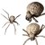 Spider-Legged Brain Vinyl Car Decal Sticker – Waterproof & UV-Resistant 3.4133333333333336"