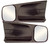 2x CIPA USA Exterior Towing Mirrors | Perfect Fit, Easy Slide-On Install | Non-Extendable Black Set of 2
