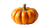 Orange Pumpkin Isolated Vinyl Car Decal Sticker – Waterproof & UV-Resistant 2.72"