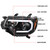 2x Enhance Your 2012-2015 Toyota Tacoma | Premium LED C-Bar Projector Headlights | Glossy Black Housing