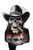 Cowboy Skull Cigar Vinyl Car Decal Sticker – Waterproof & UV-Resistant 8.96"
