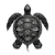 Chinese Ink Turtle Vinyl Car Decal Sticker – Waterproof & UV-Resistant 3.4133333333333336"