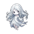 Chibi Ghost Girl V6 Vinyl Car Decal Sticker – Waterproof & UV-Resistant 3.4133333333333336"