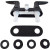 12x Phoenix Catalina 2 Valve Shower Control | Matte Black Finish | Plastic Underbody | With Vacuum Breaker