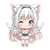 Chibi Angel Cat V2 Vinyl Car Decal Sticker – Waterproof & UV-Resistant 3.4133333333333336"