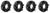 4x Coyote Wheel Adapter | 5x114.3 MM Vehicle/Wheel Bolt Circle | 1/2x20 Studs | 1" Thick | Black Anodized Aluminum