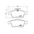 4x Brembo D973-8248 Brake Pads | Set of 4 | Low Dust | Premium Stainless-Steel Hardware