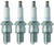 4x NGK Spark Plug BR8ES SOLID | OEM Quality for Millions of Vehicles | Triple-Gasket Seal