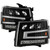 2x Enhance Your Chevrolet Silverado's Look | LED Headlight Assembly Set, Black Housing, DOT/SAE Approved