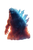 Flaming Godzilla Explosion Vinyl Car Decal Sticker – Waterproof & UV-Resistant 4.4