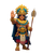 Inca King Warrior Vinyl Car Decal Sticker – Waterproof & UV-Resistant 4.1066666666666665"